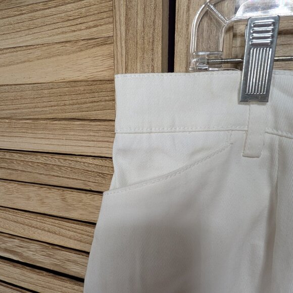 Larry Levine Woman Capri's Cropped Pants Stretch White Size 16W - Picture 5 of 12